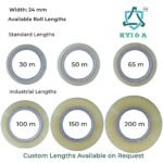 KYI & A Pack of 4 Transparent Strong Adhesive Packing Tape – Heavy Duty Box Sealing Tape for Shipping, Moving, Storage, Office & Home – Tear-Resistant, Long-Lasting & Secure Seal (30 m) - Image 5