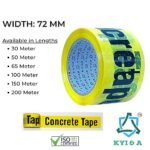 KYI & A Concrete Shuttering Tape 72mm 3 Inch x 150m | High Strength (Pack of 4, 50m) - Image 3