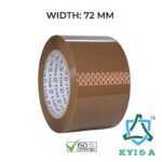 KYI & A Brown BOPP Packing Tape  | Carton Sealing Tape | Single Roll (72mm) - Image 2