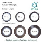 KYI & A Brown BOPP Packing Tape | 36 mm x 65 Meter | Carton Sealing Tape | Single Roll (Pack of 12, 50m) - Image 3